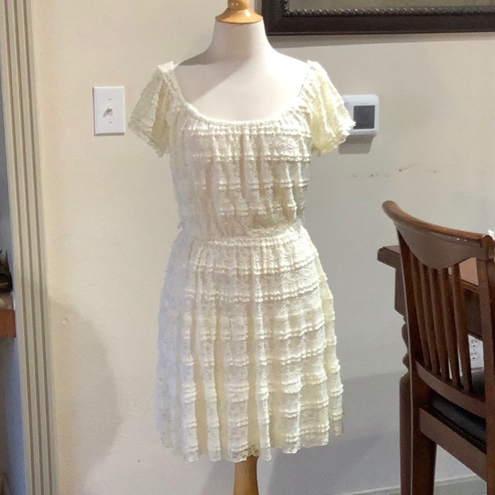 Trixxi off white lace dress